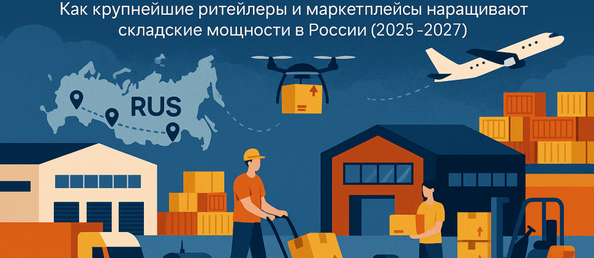 Логистика будущего: как крупнейшие ритейлеры и маркетплейсы наращивают складские мощности в России (2025–2027)
