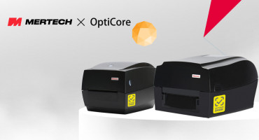 Как подключить термотрансферный принтер MERTECH TERRA NOVA к системе OptiCore