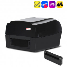 Термотрансферный принтер этикеток MERTECH TLP300 TERRA NOVA (300 DPI) USB, RS232, Ethernet Black с отрезчиком