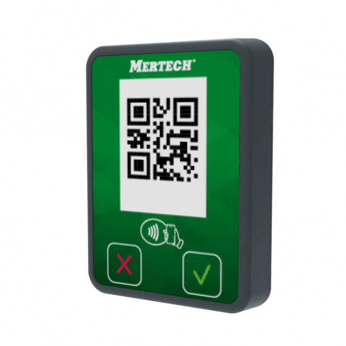 Терминал оплаты СБП MERTECH Mini с NFC серый/зеленый