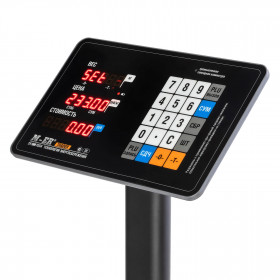 Торговые напольные весы M-ER 333 ACP-60.10/20 "TRADER" с расч. стоимости LED с RS-232