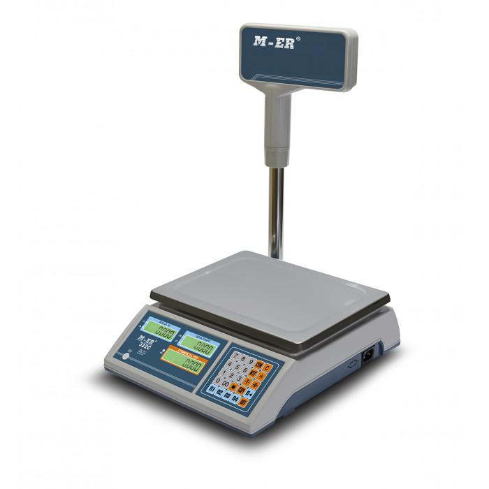 Торговые настольные весы M-ER 322 ACPX-32.5 "Ibby" LCD