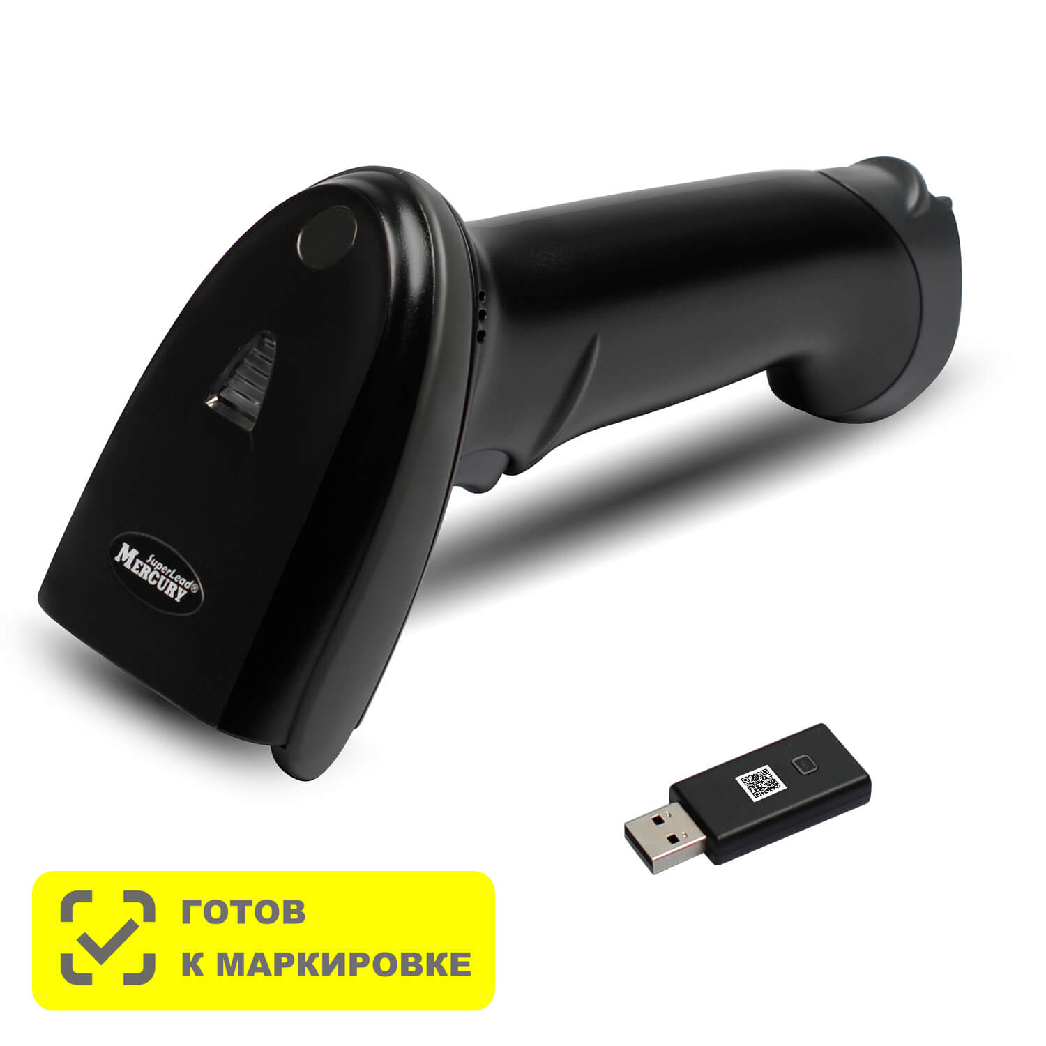 Беспроводной сканер штрих-кода MERTECH CL-2210 BLE Dongle P2D USB Black Беспроводной сканер штрих-кода MERTECH CL-2210 BLE Dongle P2D USB Black